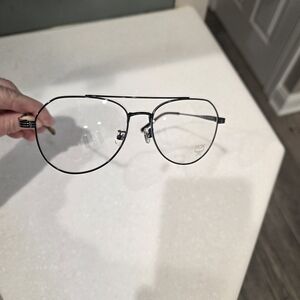 MCM Men's Aviator Metal Frame Glasses in Black